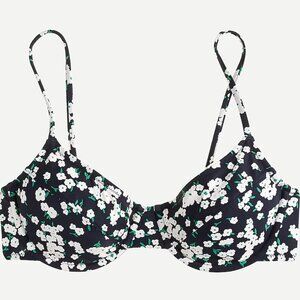 NWT J. Crew 1993 Underwire Bikini Top in Little Blooms